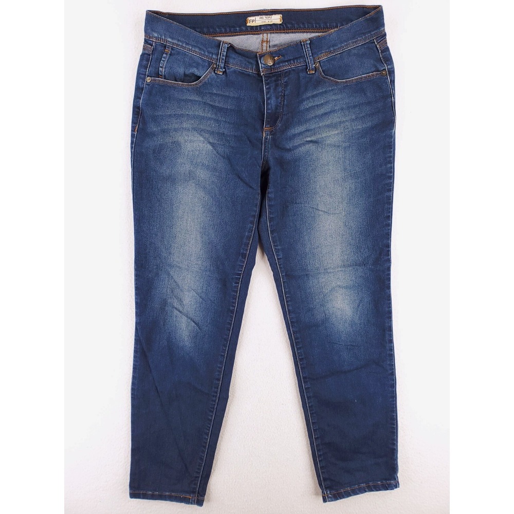 Free People Jeans Womens 29 Boyfriend Pants Lightweight Stretch Denim Medium